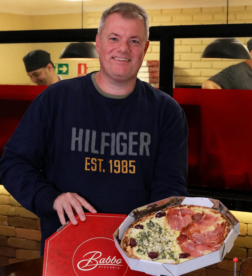 Ambiente interno da Babbo Pizzaria