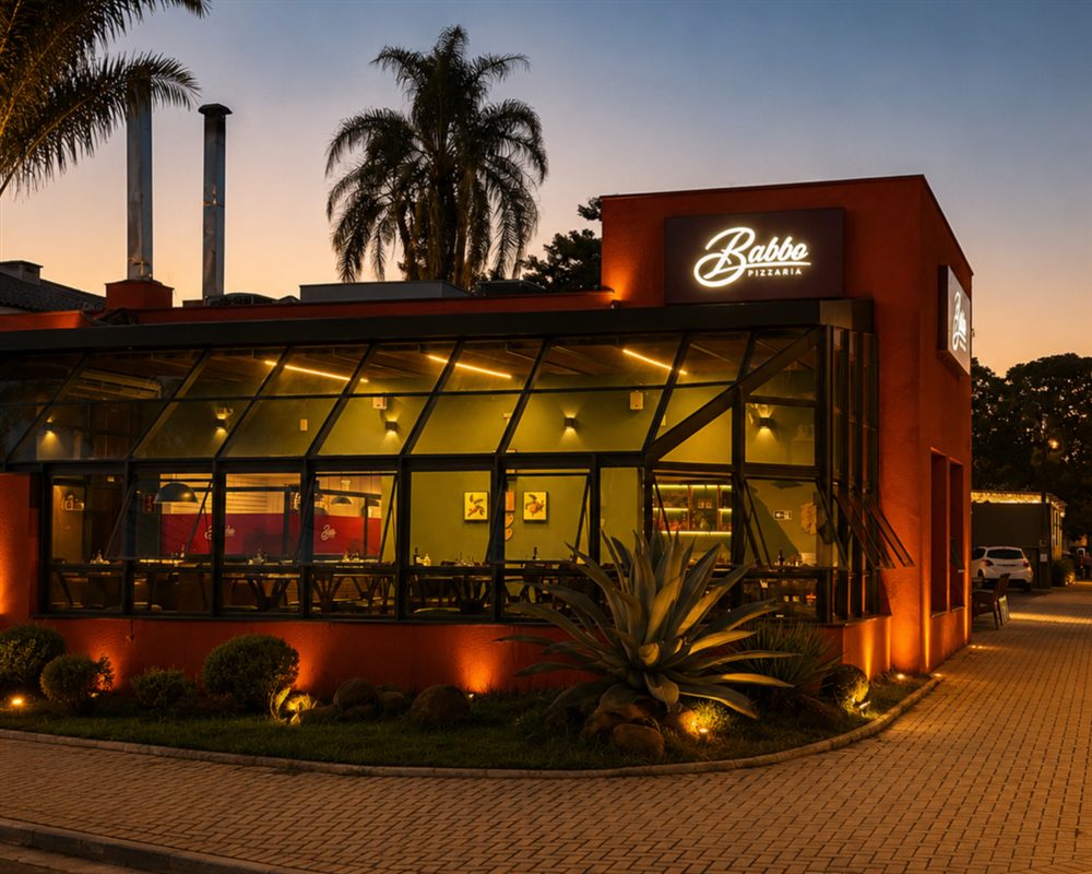 Fachada da Babbo Pizzaria unidade São Dimas
